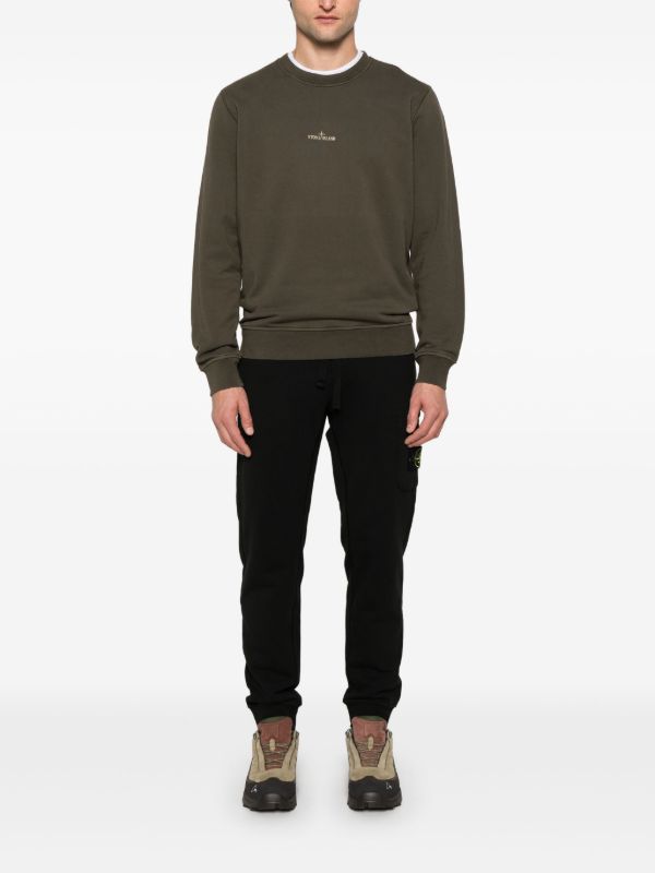 Browns Stone Island Logo-Print Sweatshirt | Browns Sweatshirts