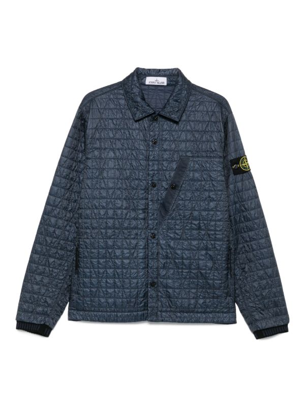 browns Stone Island quilted panelled jacket | Browns Down Jackets