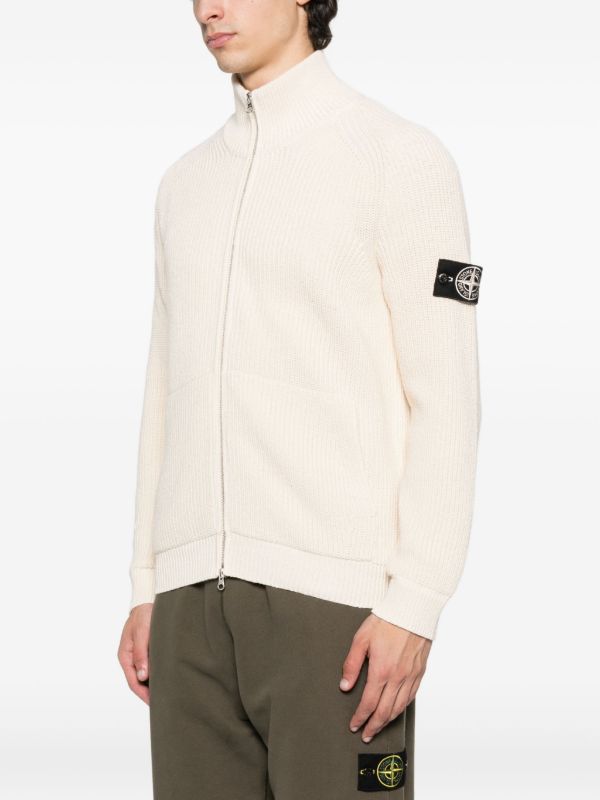 Browns Stone Island Raw Beauty Zip-up Cardigan | Browns Cardigans