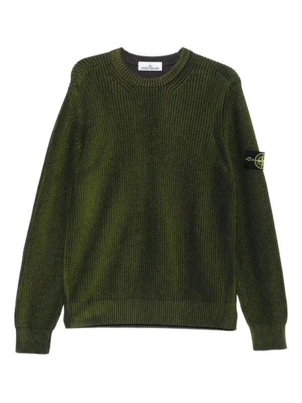 browns Stone Island ribbed crew-neck sweater | Browns Knitted Sweaters