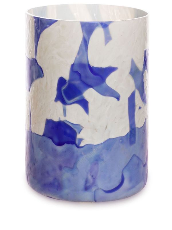 browns Stories of Italy blue and orange Nougat Murano glass tumbler set | Browns Homeware