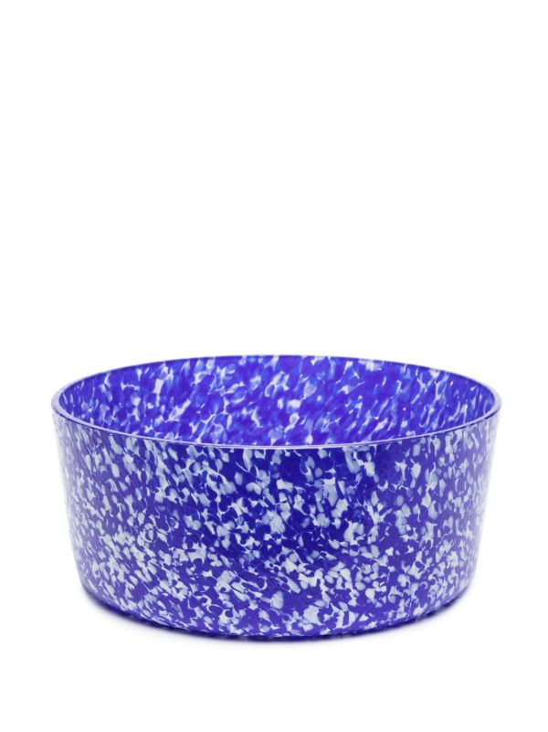 Browns Stories Of Italy Blue Macchia Large Glass Bowl | Browns Plates & Bowls