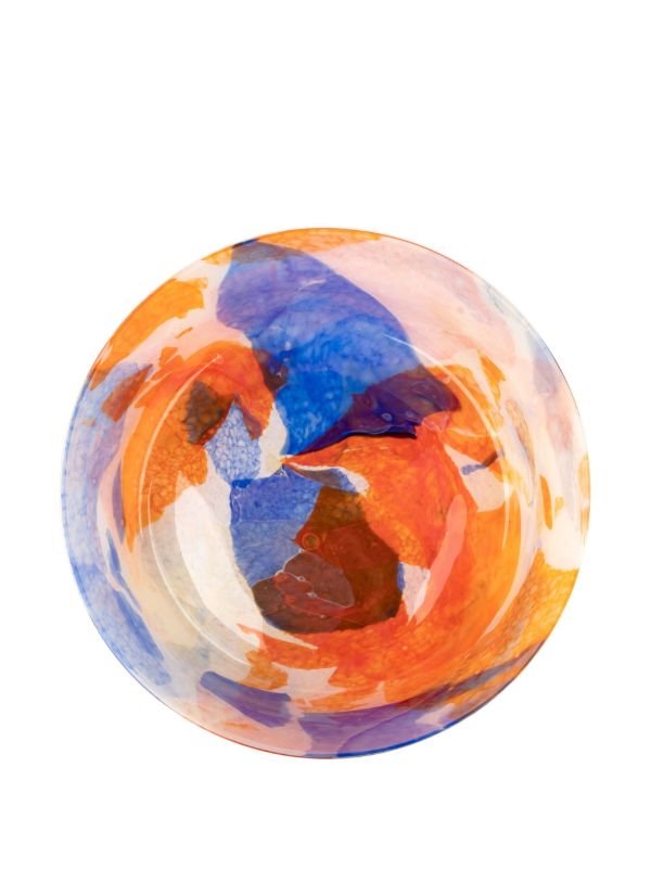 Browns Stories Of Italy Orange Summer Glass Bowl | Browns Vases