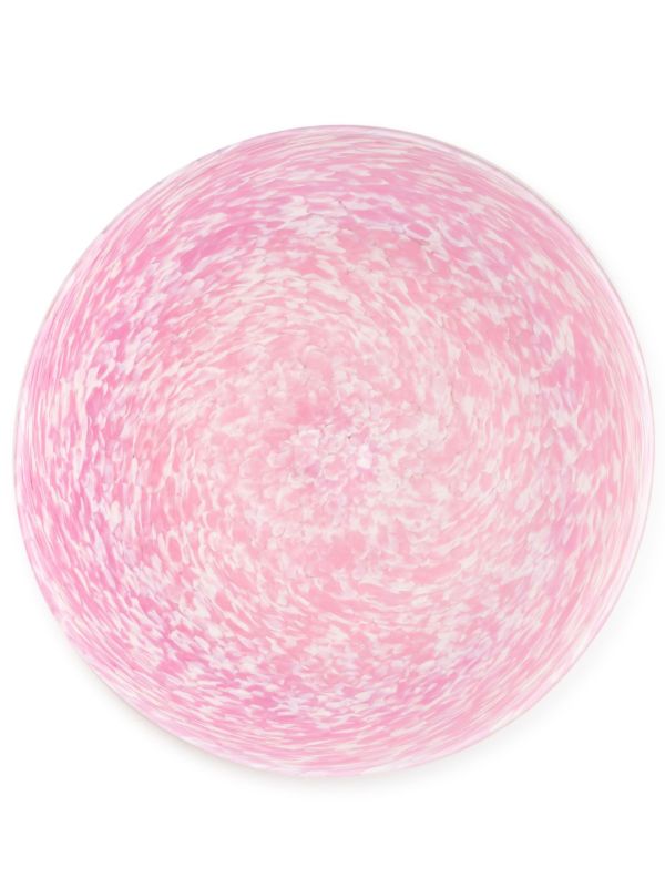 browns Stories of Italy pink Macchia glass plate | Browns Decorative Trays & Plates