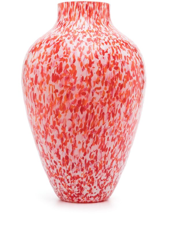 browns Stories of Italy Red Machia Olla Glass Vase | Browns Vases