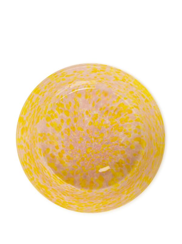 Browns Stories Of Italy Yellow Macchia Large Glass Bowl | Browns Plates & Bowls