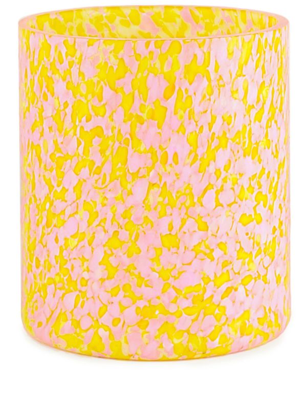 browns Stories of Italy yellow macchia medium glass vase | Browns Vases