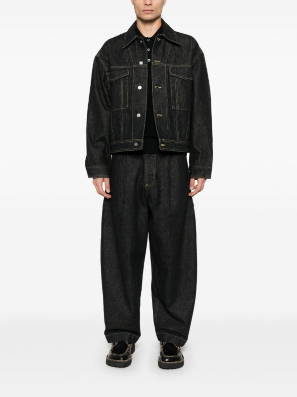 Browns Studio Nicholson Black Denim Jacket | Browns Denim Jackets