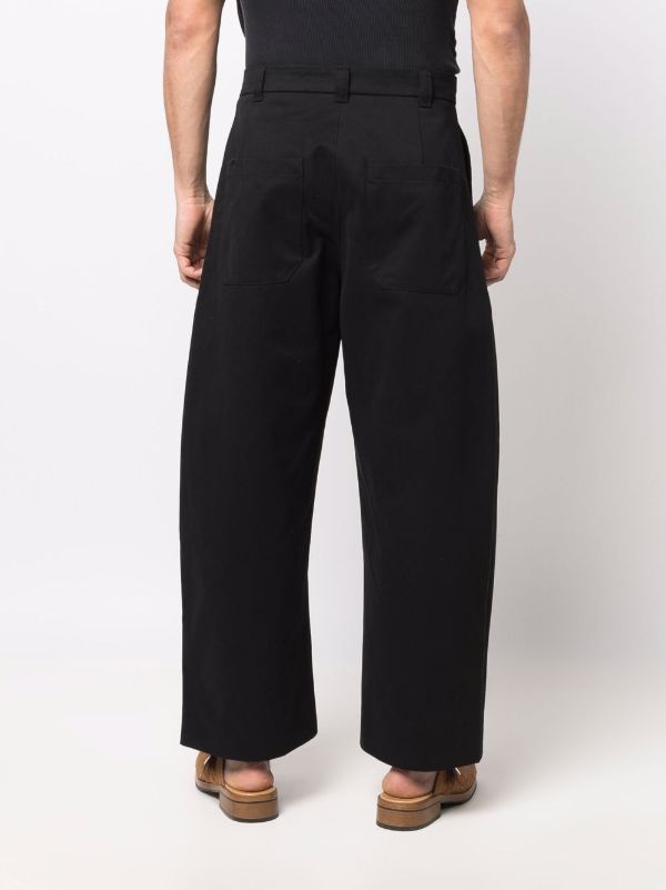 Browns Studio Nicholson Black Wide-leg Trousers | Browns Wide-Leg Jeans