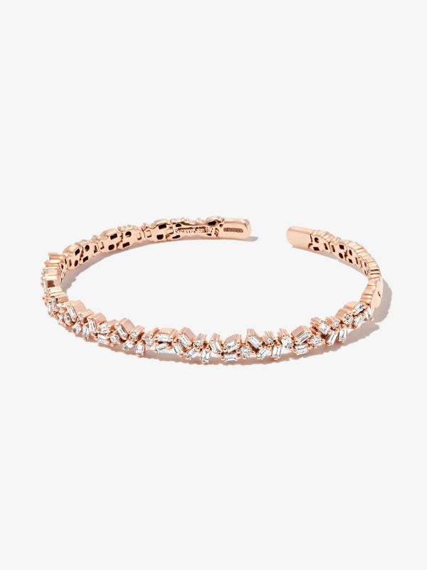 browns Suzanne Kalan 18K rose gold Sparkler diamond bracelet | Browns Fine Bracelets