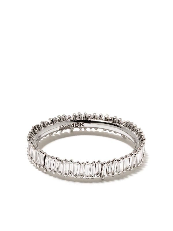 browns Suzanne Kalan 18K White Gold Classic Diamond Ring | Browns Fine Rings
