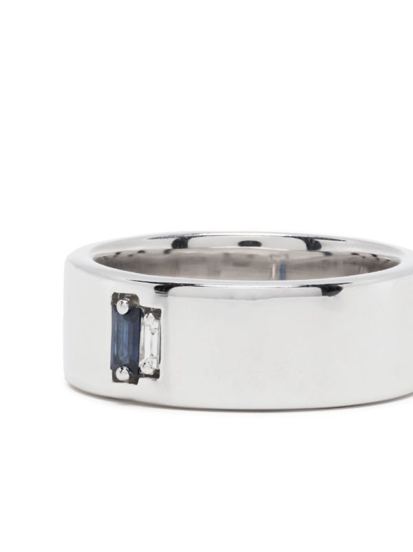 Browns Suzanne Kalan 18K White Gold Diamond And Sapphire Ring | Browns Rings