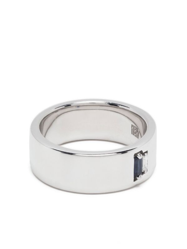browns Suzanne Kalan 18K White Gold Diamond And Sapphire Ring | Browns Rings