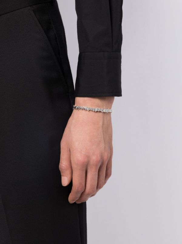 Browns Suzanne Kalan 18K White Gold ID Diamond Bracelet | Browns Bracelets