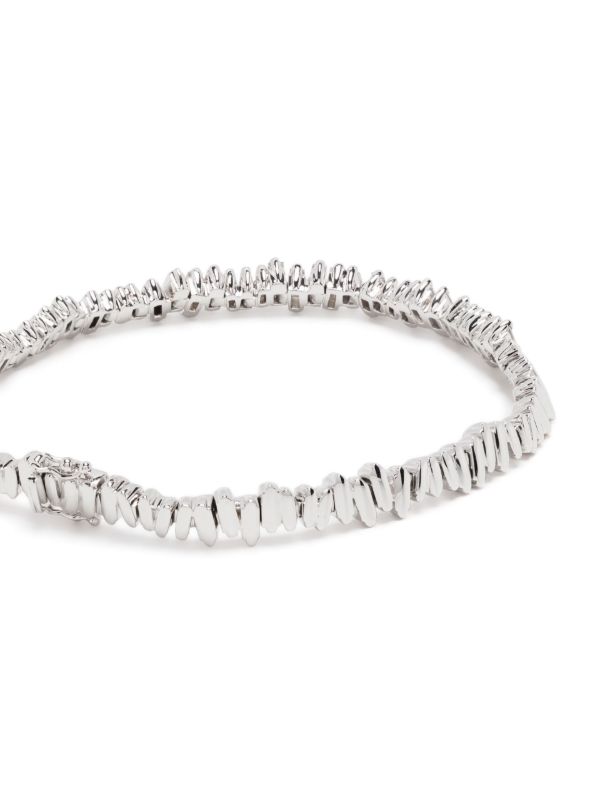 Browns Suzanne Kalan 18K White Gold ID Diamond Bracelet | Browns Bracelets