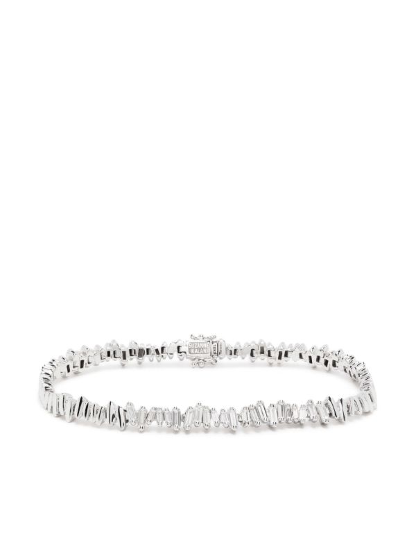browns Suzanne Kalan 18K White Gold ID Diamond Bracelet | Browns Bracelets