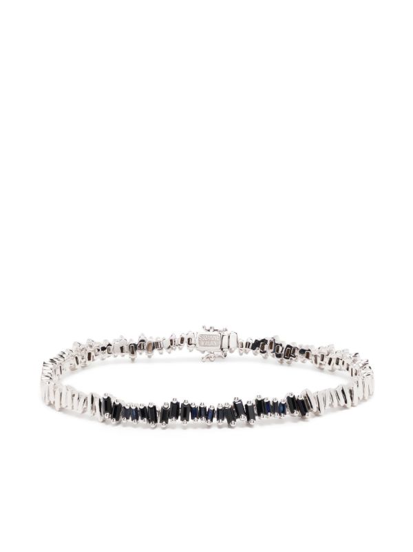 browns Suzanne Kalan 18K White Gold ID Sapphire Bracelet | Browns Bracelets