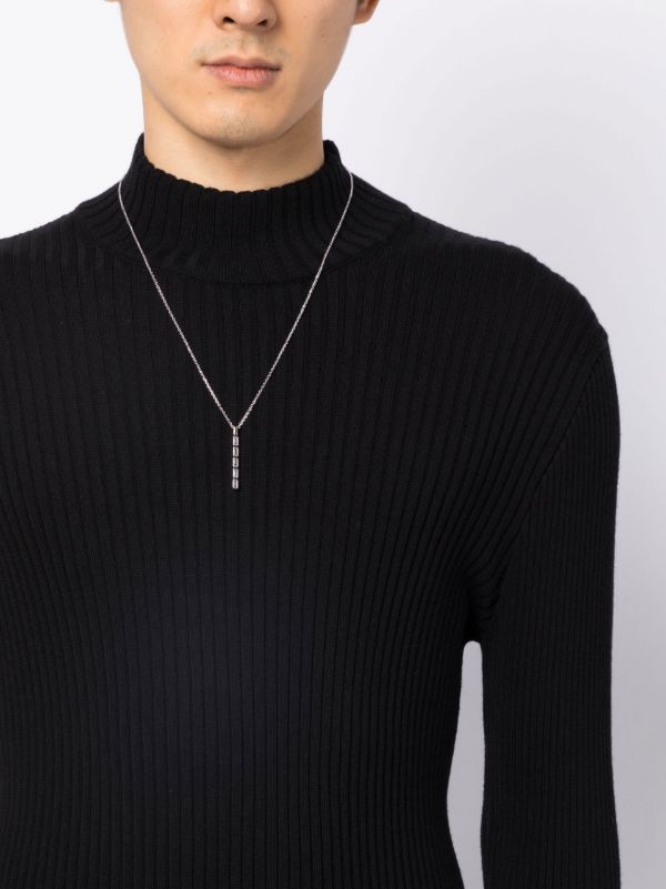 Browns Suzanne Kalan 18K White Gold Inlay Large Sapphire Necklace | Browns Necklaces