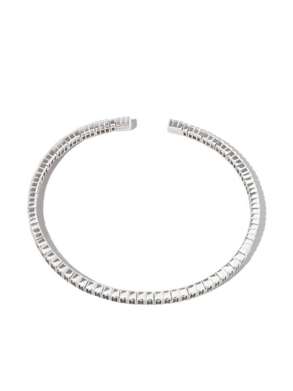 Browns Suzanne Kalan 18K White Gold Sapphire Bangle | Browns Bracelets