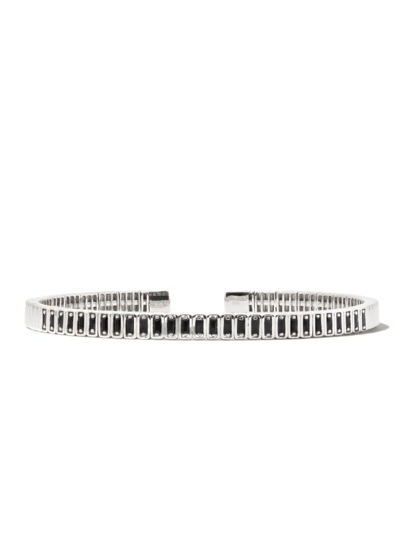 Browns Suzanne Kalan 18K White Gold Sapphire Bangle | Browns Bracelets