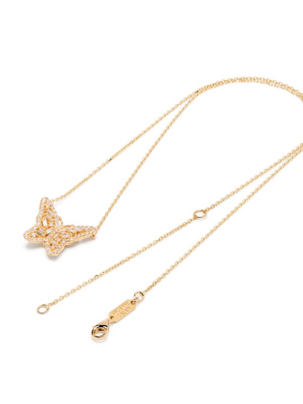 Browns Suzanne Kalan 18K Yellow Gold Bold Butterfly Diamond Necklace | Browns Fine Necklaces