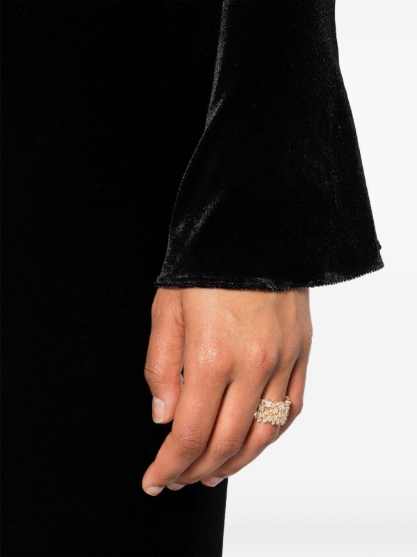 Browns Suzanne Kalan 18K Yellow Gold Classic Diamond Band Ring | Browns Fine Rings