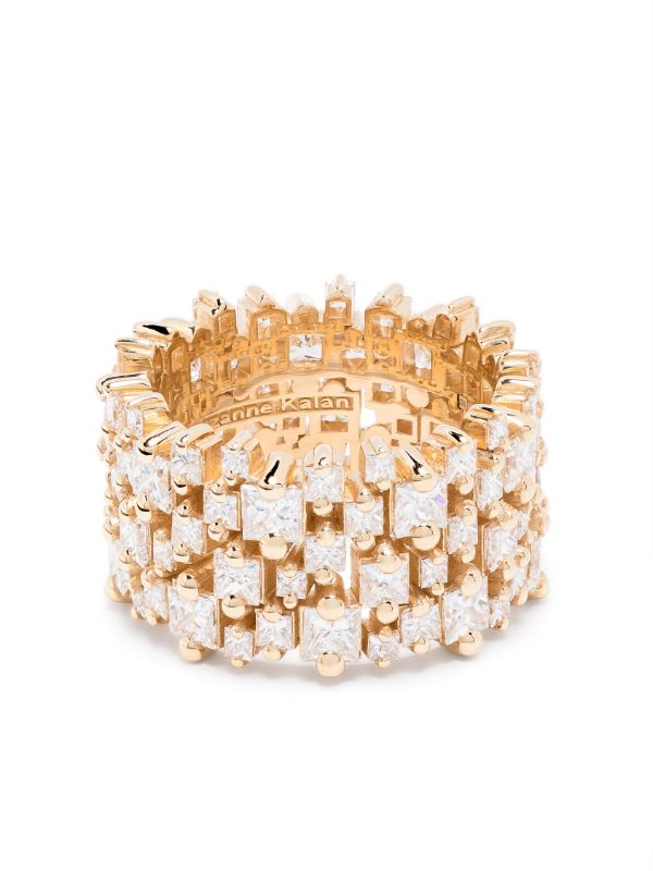 browns Suzanne Kalan 18K Yellow Gold Classic Diamond Band Ring | Browns Fine Rings
