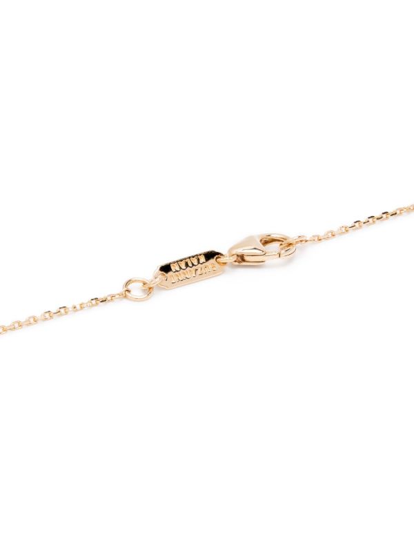 Browns Suzanne Kalan 18K Yellow Gold Classic Diamond Bar Necklace | Browns Fine Necklaces