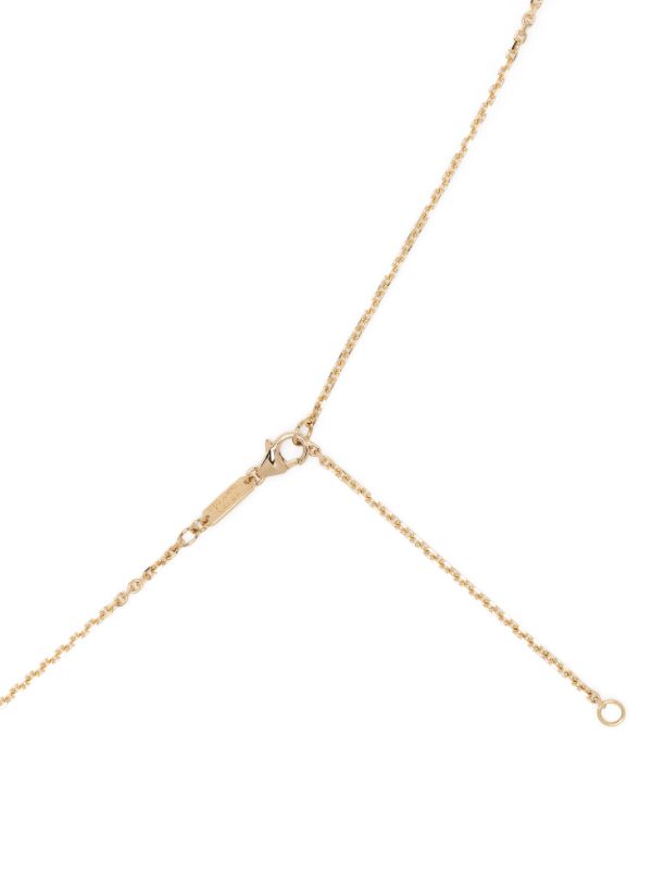 Browns Suzanne Kalan 18K Yellow Gold Dog Tag Medium Diamond Necklace | Browns Necklaces