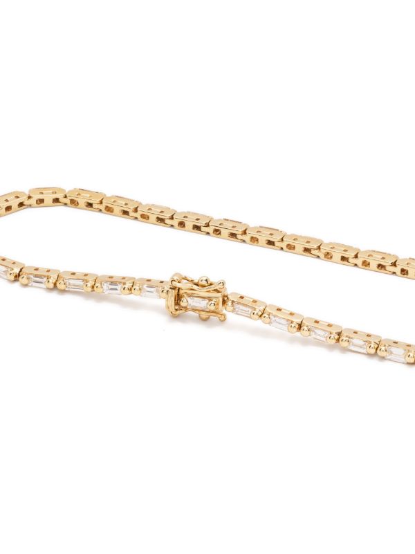 Browns Suzanne Kalan 18K Yellow Gold Linear Diamond Tennis Bracelet | Browns Fine Bracelets