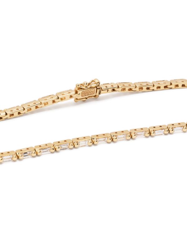 Browns Suzanne Kalan 18K Yellow Gold Linear Diamond Tennis Bracelet | Browns Fine Bracelets