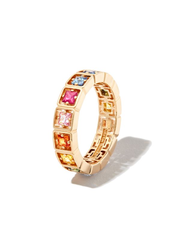 Browns Suzanne Kalan 18K Yellow Gold Rainbow Sapphire Ring | Browns Rings