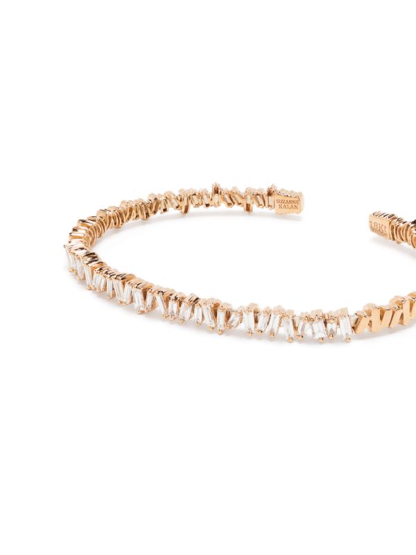 Browns Suzanne Kalan 18kt Rose Gold Classic Diamond Fireworks Bangle | Browns Fine Bracelets