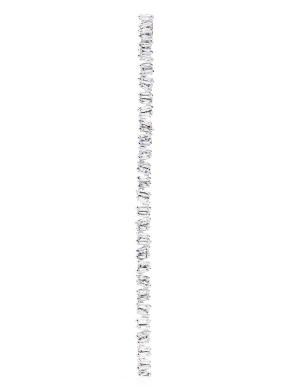 browns Suzanne Kalan 18kt white gold Classic diamond drop clip-on necklace | Browns Fine Necklaces