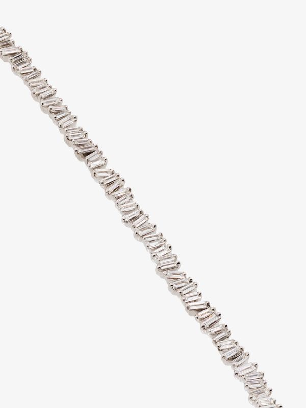 Browns Suzanne Kalan 18kt White Gold Fireworks Diamond Necklace | Browns Fine Necklaces