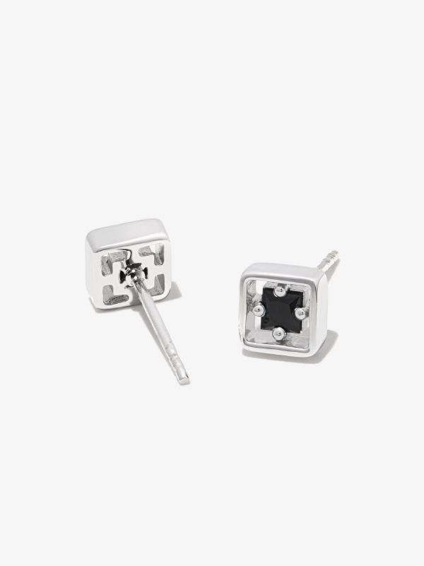 Browns Suzanne Kalan 18kt White Gold Inlay Sapphire Stud Earrings | Browns Earrings