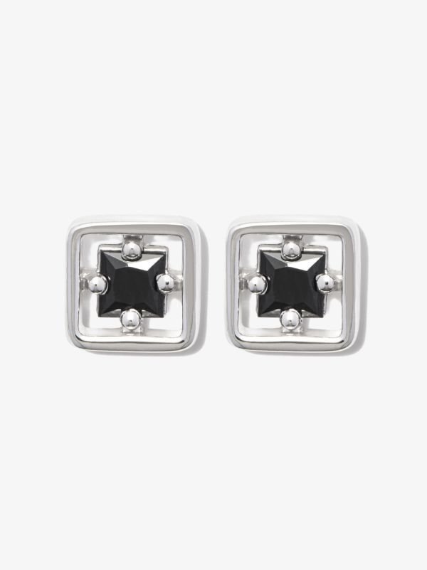 browns Suzanne Kalan 18kt white gold Inlay sapphire stud earrings | Browns Earrings
