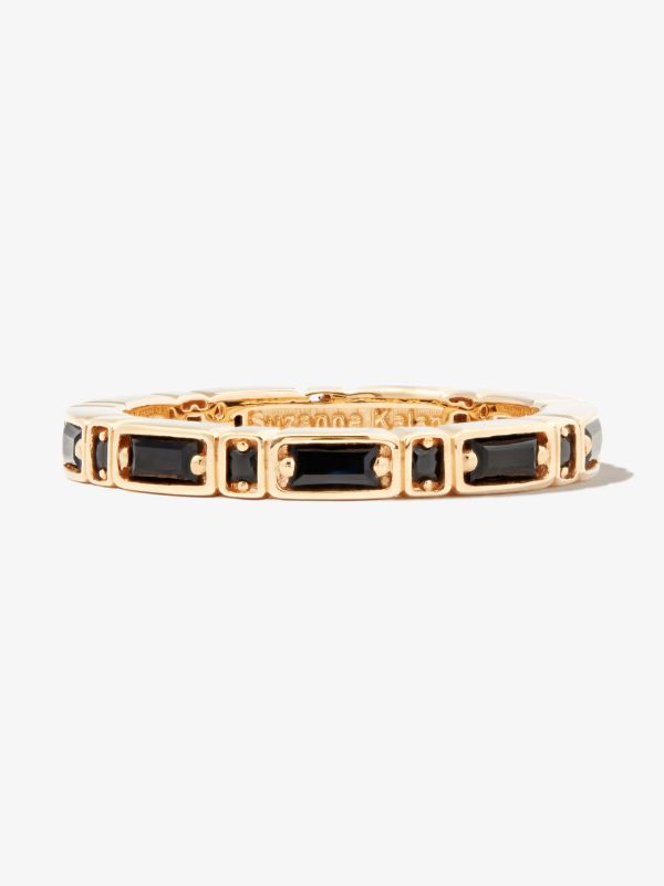 Browns Suzanne Kalan 18kt Yellow Gold Inlay Sideways Sapphire Eternity Band Ring | Browns Rings