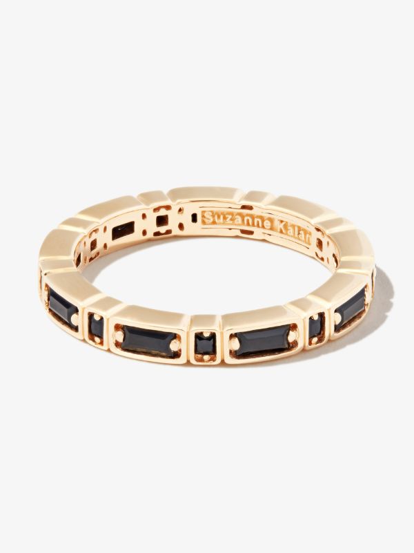 browns Suzanne Kalan 18kt yellow gold Inlay Sideways sapphire eternity band ring | Browns Rings