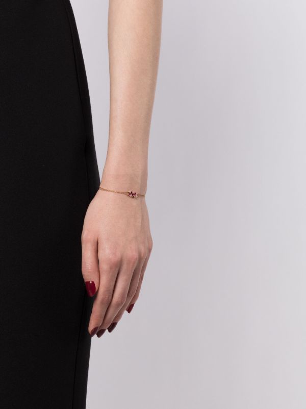 Browns Suzanne Kalan 18kt Yellow Gold Shimmer Mini Ruby Bracelet | Browns Fine Bracelets