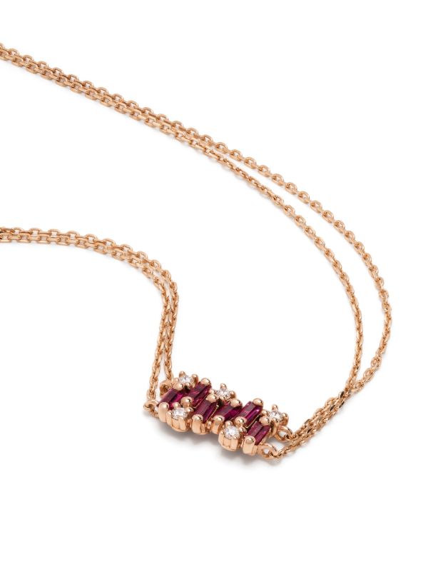 Browns Suzanne Kalan 18kt Yellow Gold Shimmer Mini Ruby Bracelet | Browns Fine Bracelets