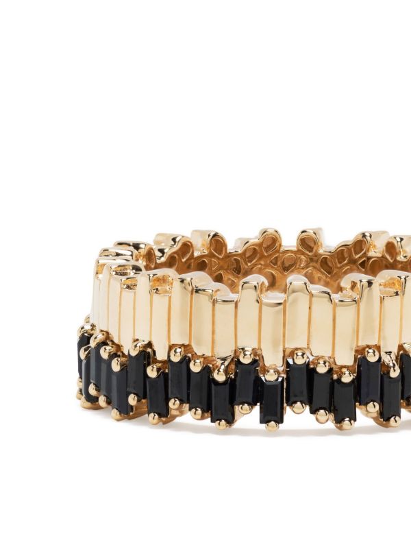 Browns Suzanne Kalan 18kt Yellow Gold Stacker Mini Sapphire Eternity Band | Browns Rings