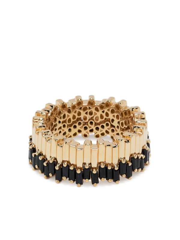 browns Suzanne Kalan 18kt yellow gold Stacker mini sapphire eternity band | Browns Rings