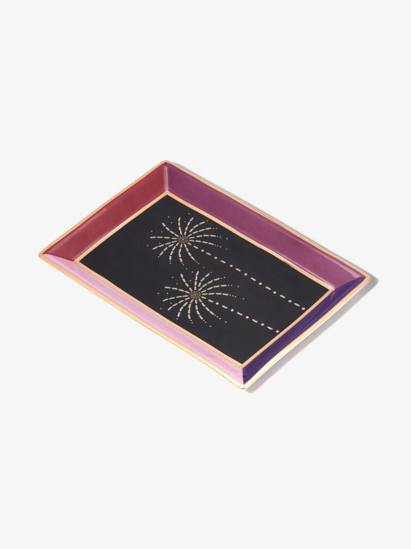 browns Suzanne Kalan Purple Diamond Palm Tree Jewellery Tray | Browns Storage