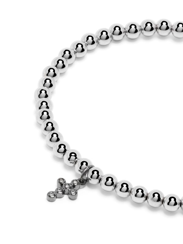 Browns Sydney Evan 14K White Gold Cross Diamond Bracelet | Browns Bracelets