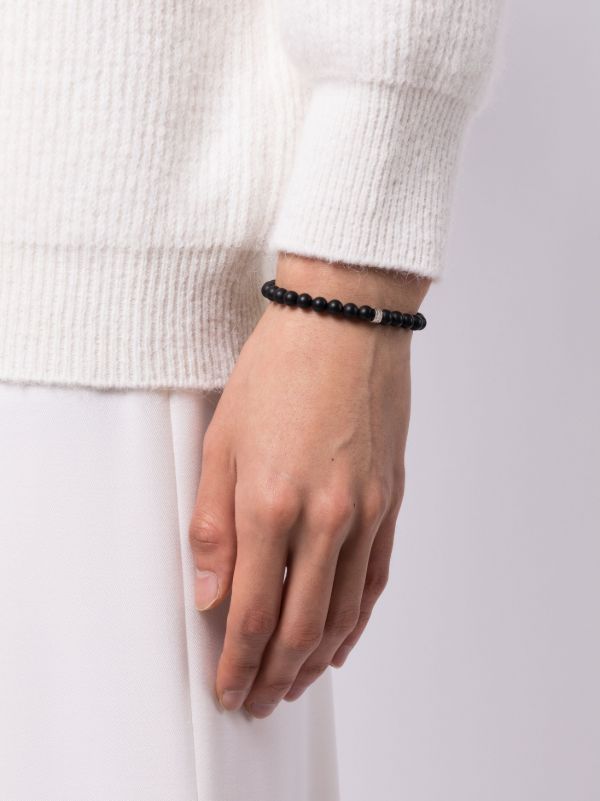 Browns Sydney Evan 14K White Gold Eternity Onyx And Diamond Bracelet | Browns Bracelets