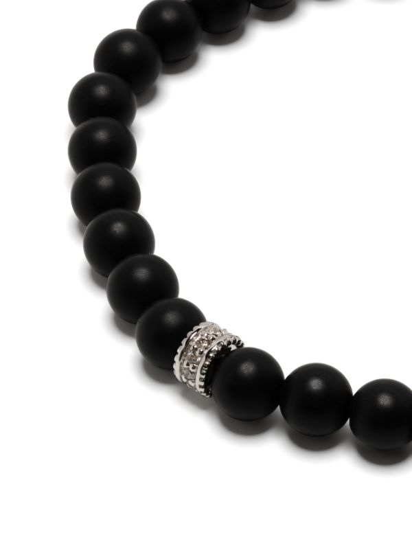 Browns Sydney Evan 14K White Gold Eternity Onyx And Diamond Bracelet | Browns Bracelets