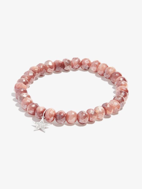 Browns Sydney Evan 14K White Gold Small Star Moonstone Diamond Bracelet | Browns Fine Bracelets