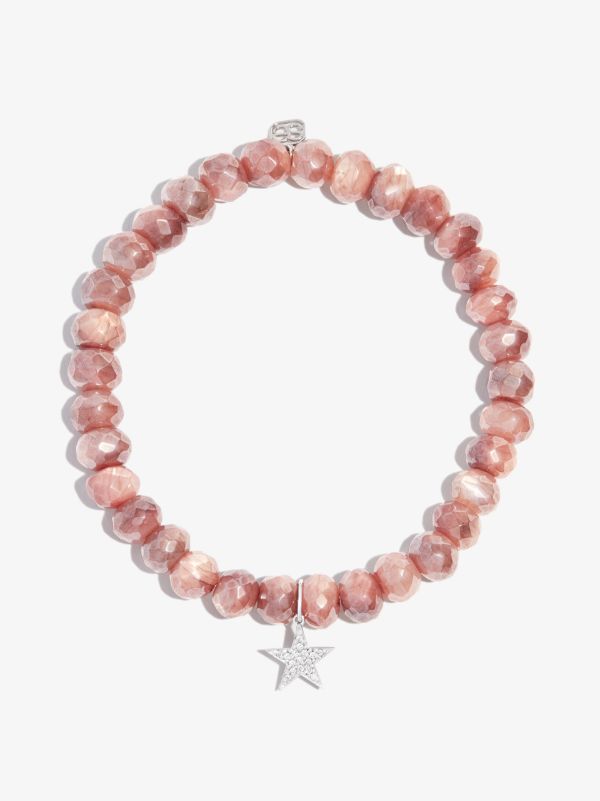 browns Sydney Evan 14K white gold Small Star moonstone diamond bracelet | Browns Fine Bracelets