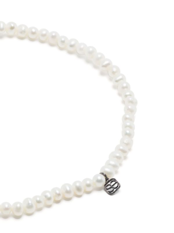 Browns Sydney Evan 14K White Gold Tiny Disc Pearl And Diamond Bracelet | Browns Bracelets